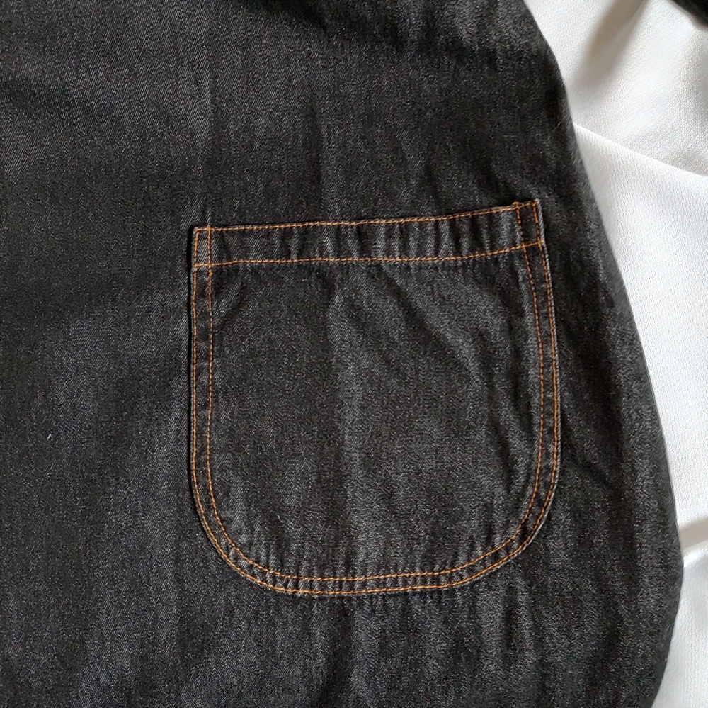EUC Orvis Black Denim Dress/Lounger - Picture 5 of 10